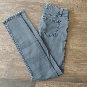 Faded black skinny jeans